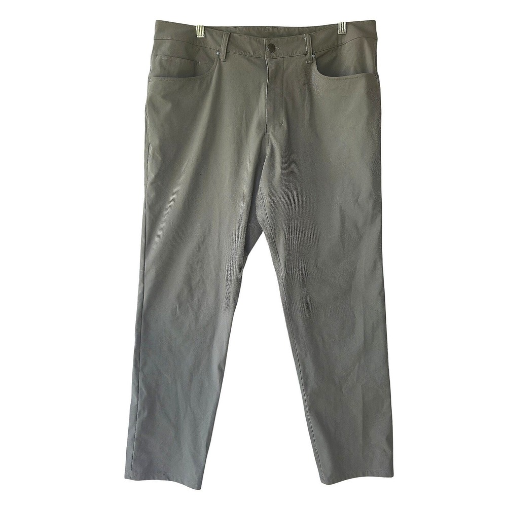Lululemon Men's ABC Slim Fit Pant 36 Warpstreme Gray Stretch Chino Trouser